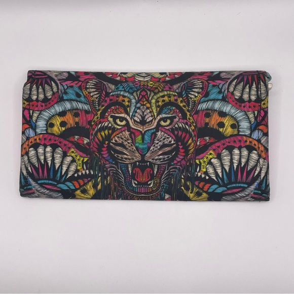 Ay Guey wallet. Silky feel colorful jaguar design. - Picture 2 of 6